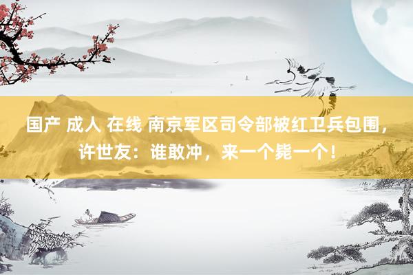 国产 成人 在线 南京军区司令部被红卫兵包围，许世友：谁敢冲，来一个毙一个！