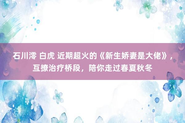 石川澪 白虎 近期超火的《新生娇妻是大佬》，互撩治疗桥段，陪你走过春夏秋冬