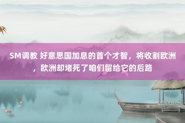 SM调教 好意思国加息的首个才智，将收割欧洲，欧洲却堵死了咱们留给它的后路