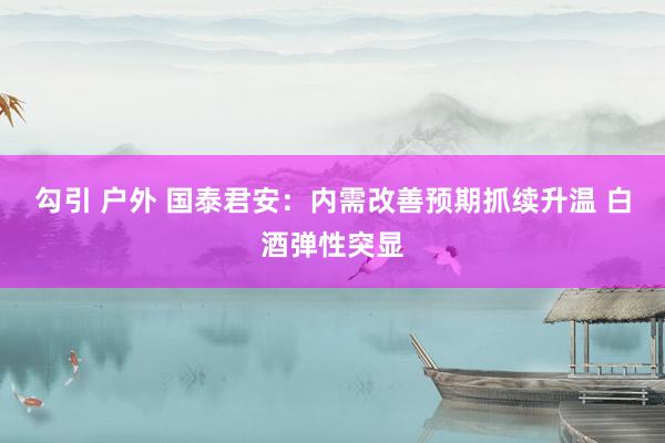 勾引 户外 国泰君安：内需改善预期抓续升温 白酒弹性突显