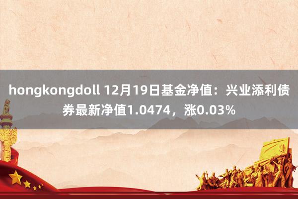 hongkongdoll 12月19日基金净值：兴业添利债券最新净值1.0474，涨0.03%