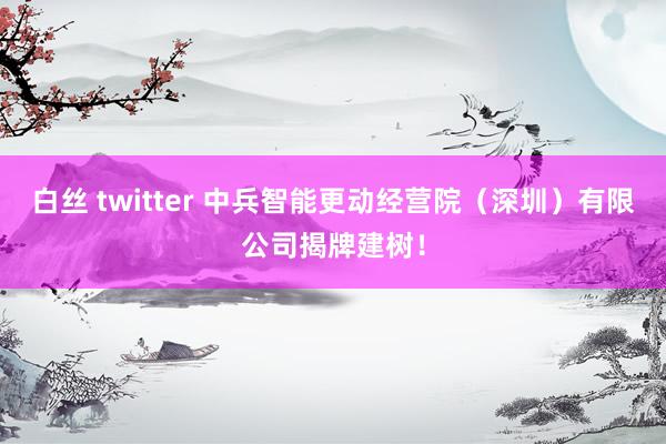 白丝 twitter 中兵智能更动经营院（深圳）有限公司揭牌建树！