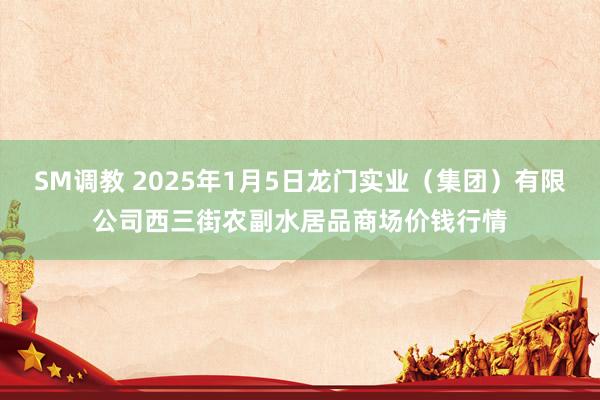 SM调教 2025年1月5日龙门实业（集团）有限公司西三街农副水居品商场价钱行情