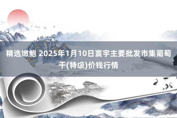 精选嫩鲍 2025年1月10日寰宇主要批发市集葡萄干(特级)价钱行情