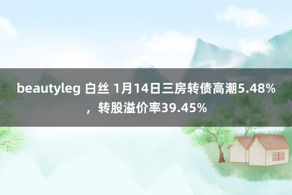 beautyleg 白丝 1月14日三房转债高潮5.48%，转股溢价率39.45%