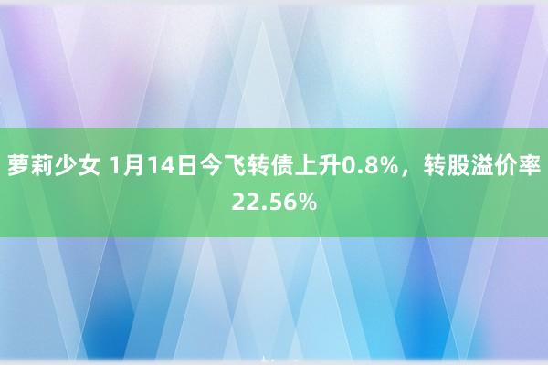 萝莉少女 1月14日今飞转债上升0.8%，转股溢价率22.56%