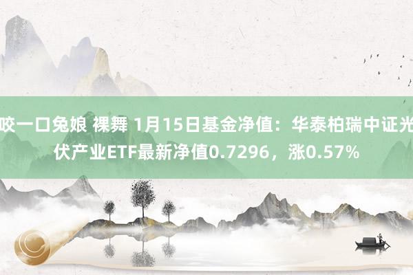 咬一口兔娘 裸舞 1月15日基金净值：华泰柏瑞中证光伏产业ETF最新净值0.7296，涨0.57%